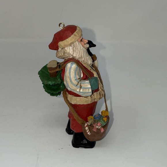 Hallmark Keepsake Ornament - Folk Art Americana - SANTA'S MERRY PATH - 1997 - Picture 4 of 8